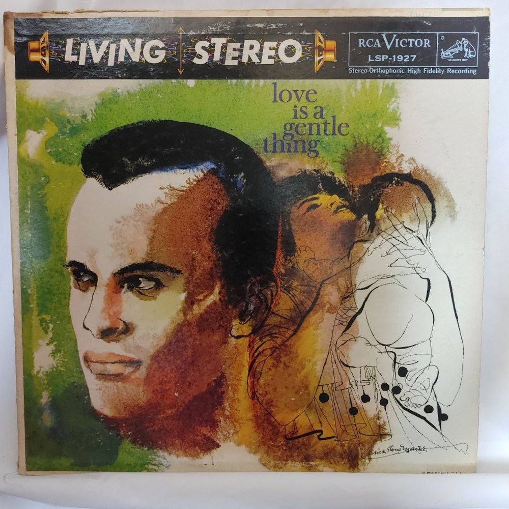 Harry Belafonte Love is a Gentle Thing Vintage LP Vinyl Record 12" 33R LSP-1927